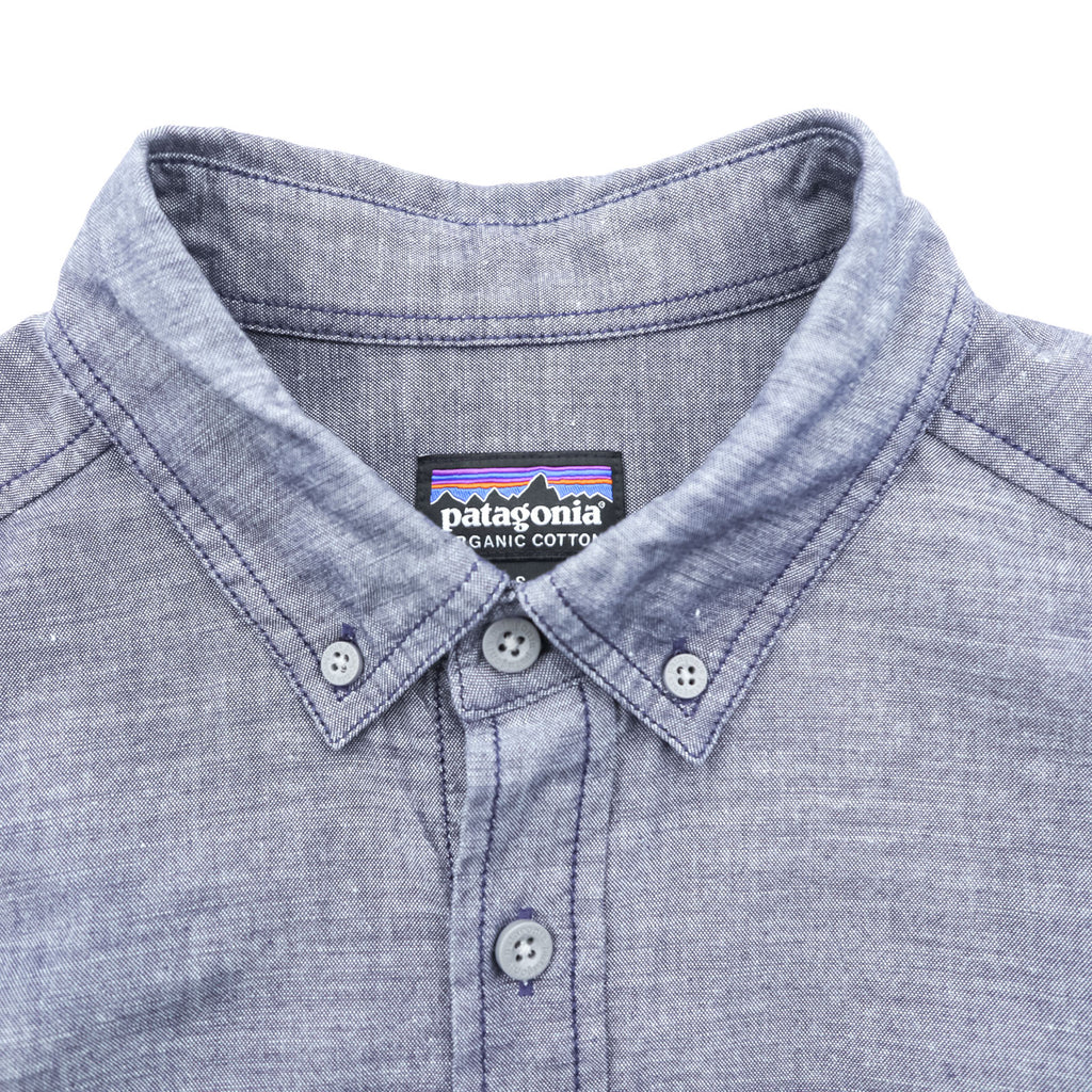 Patagonia Bluffside Chambray Shirt Blue S 53791