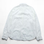 J.CREW Irish Linen Button-Down Shirt, Size L, White, Slim Fit, Unused, K7899