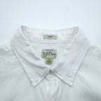 J.CREW Irish Linen Button-Down Shirt, Size L, White, Slim Fit, Unused, K7899