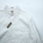 J.CREW Irish Linen Button-Down Shirt, Size L, White, Slim Fit, Unused, K7899