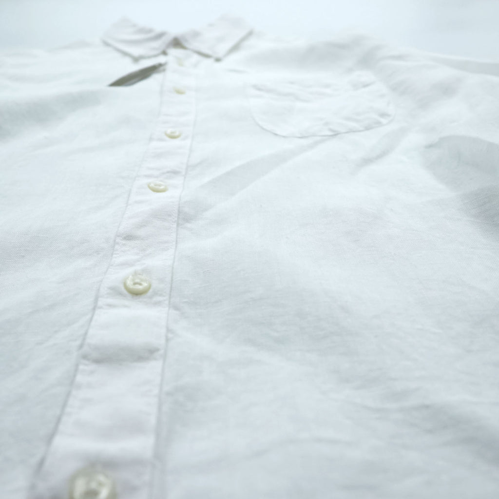 J.CREW Irish Linen Button-Down Shirt, Size L, White, Slim Fit, Unused, K7899