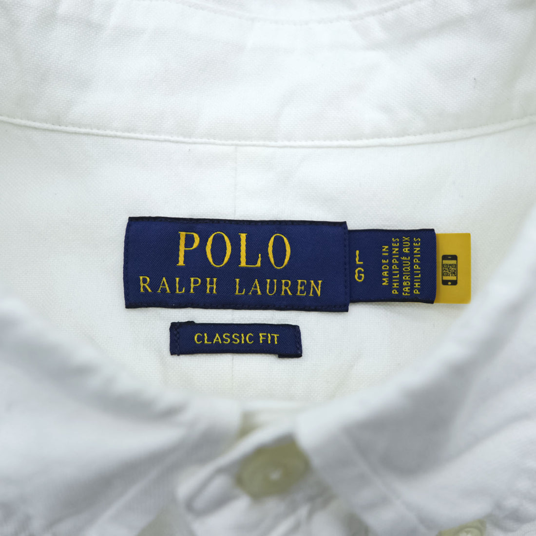 Polo Ralph Lauren Classic Fit Oxford Button-Down Shirt, Size L, White, Small Pony Embroidery