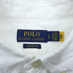 Polo Ralph Lauren Classic Fit Oxford Button-Down Shirt, Size L, White, Small Pony Embroidery
