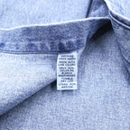 Ralph Lauren 90年代 ボタンダウン デニムシャツ 2XL インディゴ ブルー BIG SHIRT 胸ポケット スモールポニー刺繍