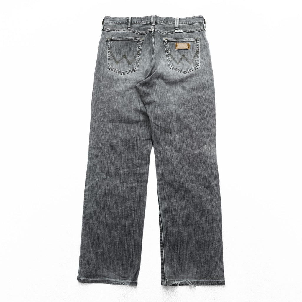 Wrangler Denim Pants Jeans L Gray Stretch W0433
