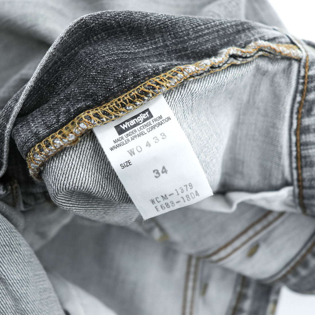 Wrangler Denim Pants Jeans L Gray Stretch W0433