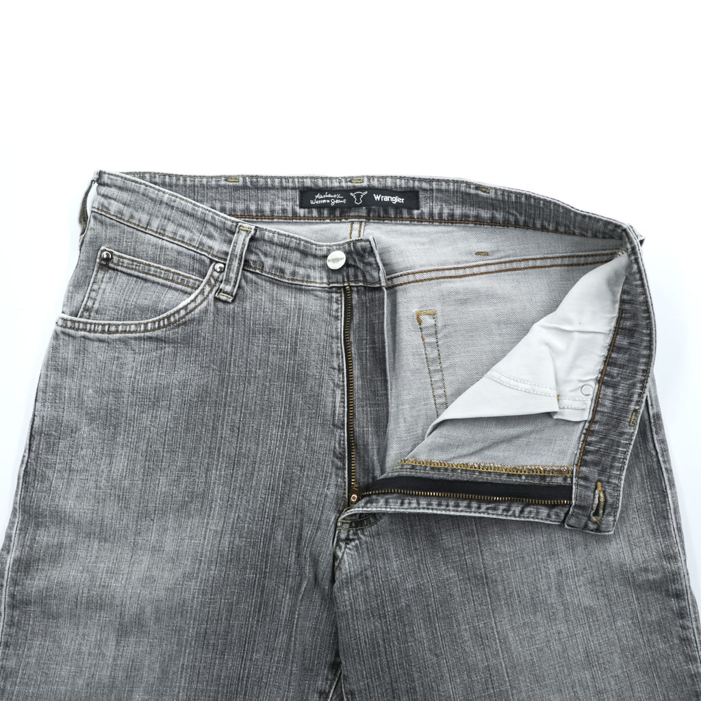 Wrangler Denim Pants Jeans L Gray Stretch W0433