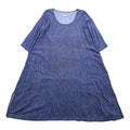 Kapital Indigo Cotton Dress Short Sleeve A-Line Denim Style Made in Japan Size S