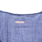 Kapital Indigo Cotton Dress Short Sleeve A-Line Denim Style Made in Japan Size S