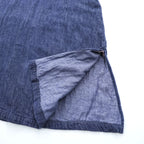 Kapital Indigo Cotton Dress Short Sleeve A-Line Denim Style Made in Japan Size S