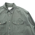 FILSON Duck Work Shirt, Size XL and up, Khaki, 12020