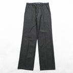 NAUTICA JEANS 90年代 リジッドデニム スラックス パンツ トラウザーズ L グレー センタープレス