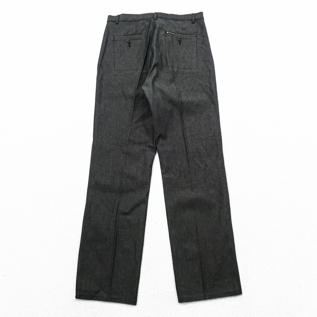 NAUTICA JEANS 90年代 リジッドデニム スラックス パンツ トラウザーズ L グレー センタープレス