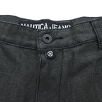 NAUTICA JEANS 90年代 リジッドデニム スラックス パンツ トラウザーズ L グレー センタープレス