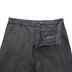 NAUTICA JEANS 90年代 リジッドデニム スラックス パンツ トラウザーズ L グレー センタープレス