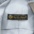 Loro Piana イタリア製 ヘリンボーン ジレ ウールベスト S ブラウン Superfine Wool ストライプ EIDOS NAPOLI