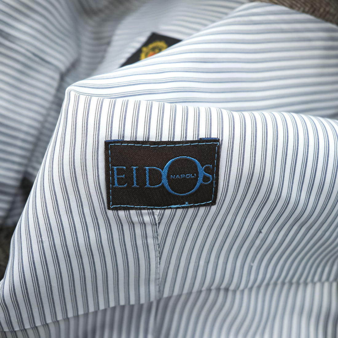 Loro Piana イタリア製 ヘリンボーン ジレ ウールベスト S ブラウン Superfine Wool ストライプ EIDOS NAPOLI