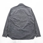 BUZZ RICKSON'S Japan-Made Chambray Work Shirt, Size M, Gray, Cotton Cover, Black Chambray, BR26082