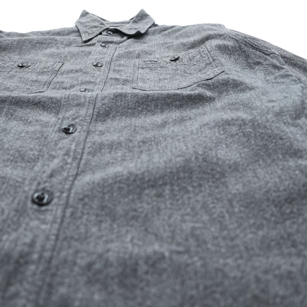 BUZZ RICKSON'S Japan-Made Chambray Work Shirt, Size M, Gray, Cotton Cover, Black Chambray, BR26082
