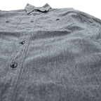BUZZ RICKSON'S Japan-Made Chambray Work Shirt, Size M, Gray, Cotton Cover, Black Chambray, BR26082