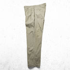 Polo Ralph Lauren 90年代 ポロチノ 2タック ワイド チノパンツ L ベージュ プリーツ ANDREW PANT