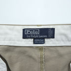 Polo Ralph Lauren 90年代 ポロチノ 2タック ワイド チノパンツ L ベージュ プリーツ ANDREW PANT