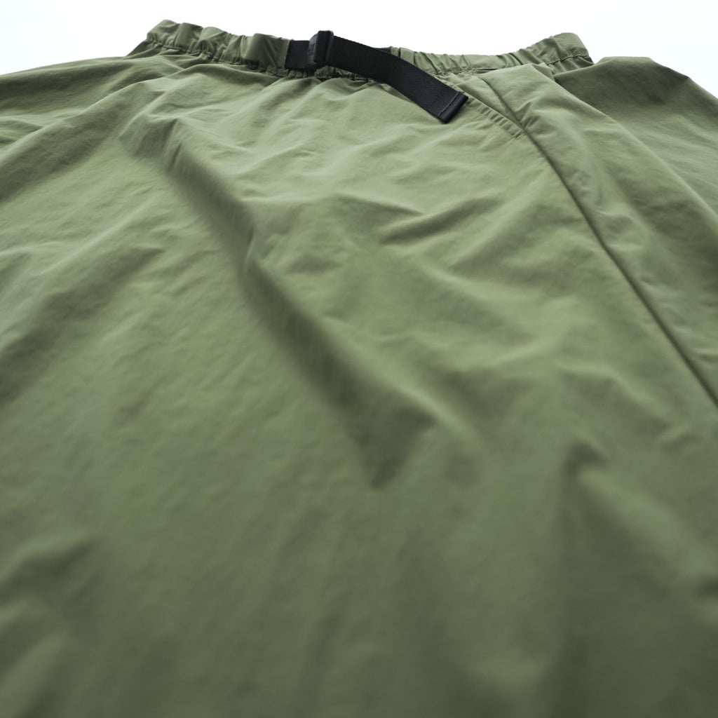 THE NORTH FACE ピクニック スカート M カーキ 防水 ナイロン ベルト付 NBW41705