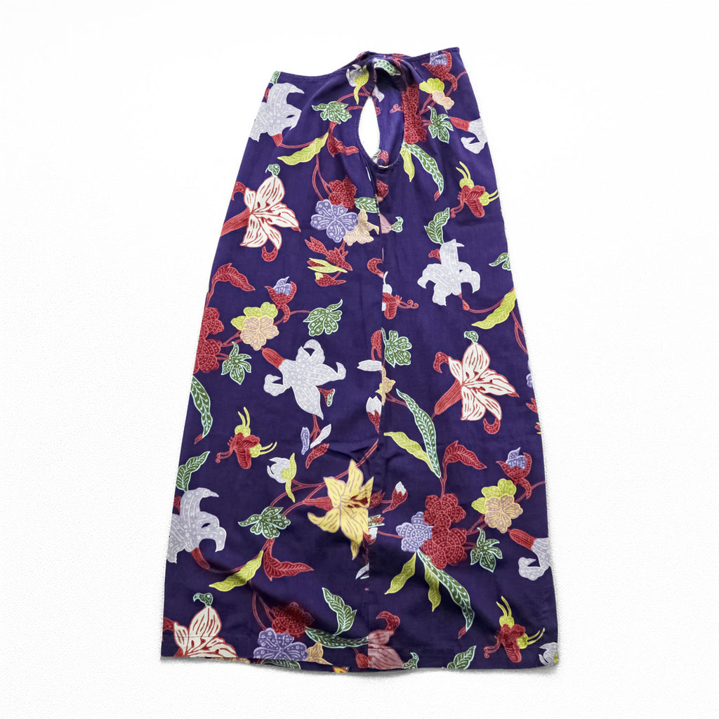 Patagonia Pataloha Women’s Floral Sleeveless Dress Purple Hawaiian Print Size 8 Made in Portugal