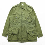 Canadian Military GS Mk II Style Field Jacket Olive 4 Pocket Combat Jacket Epaulets 50/50 Nylon Cotton Made in Canada Size 8