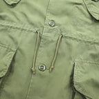 Canadian Military GS Mk II Style Field Jacket Olive 4 Pocket Combat Jacket Epaulets 50/50 Nylon Cotton Made in Canada Size 8