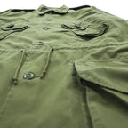 Canadian Military GS Mk II Style Field Jacket Olive 4 Pocket Combat Jacket Epaulets 50/50 Nylon Cotton Made in Canada Size 8