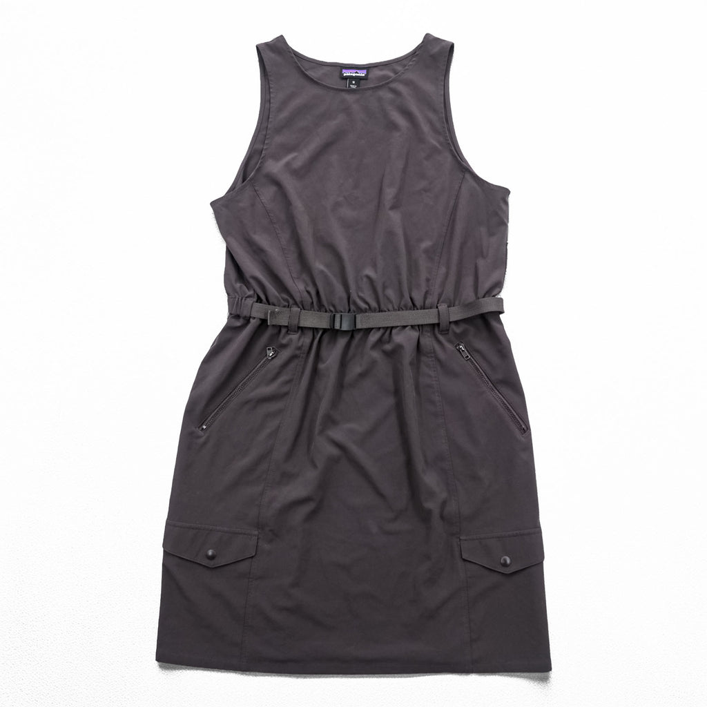 Patagonia Belted Dress M Purple Stretch Fleetwith Belted Dress Yosemite 75155
