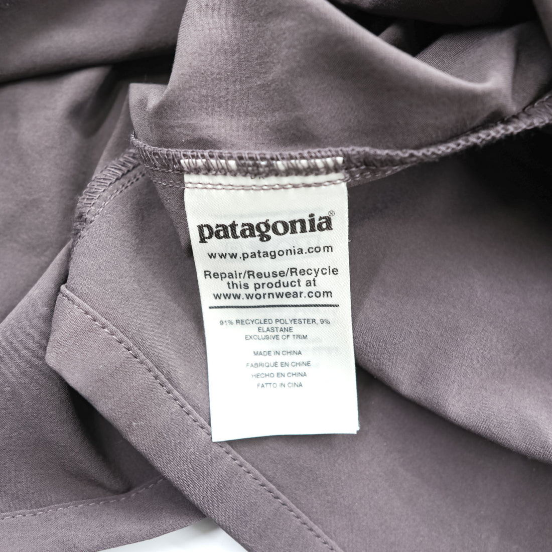 Patagonia Belted Dress M Purple Stretch Fleetwith Belted Dress Yosemite 75155