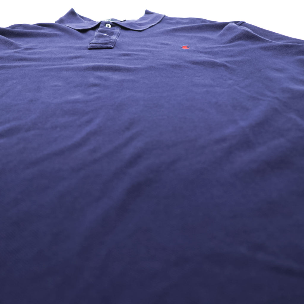 Polo Ralph Lauren 90s Rugby Shirt, Size XL, Navy, Piqué knit, Small Pony embroidery.