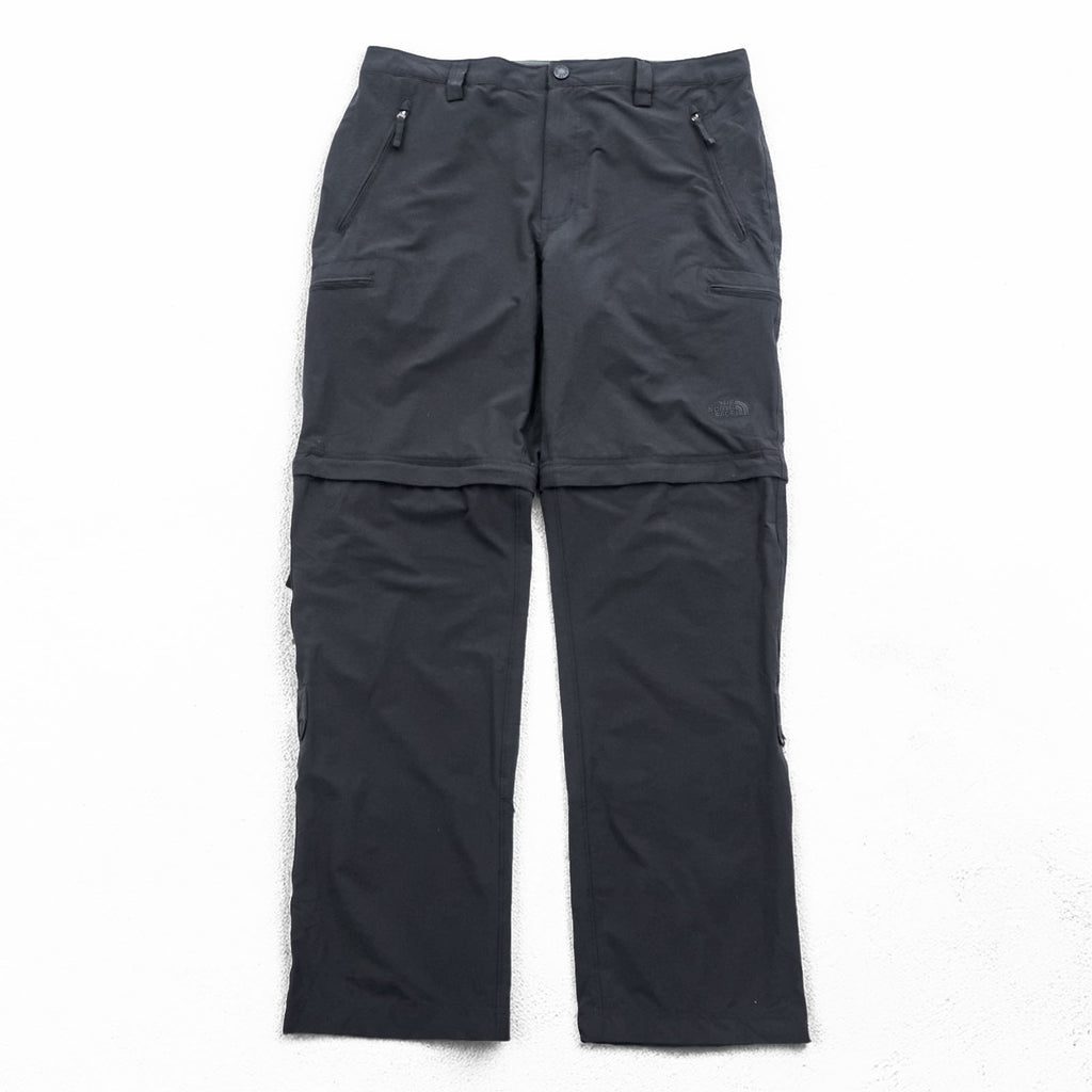 THE NORTH FACE アウトドア 2WAY コンバーチブル ロングパンツ ショートパンツ L ブラック Wanderhose Trekkinghose US規格 A6NH