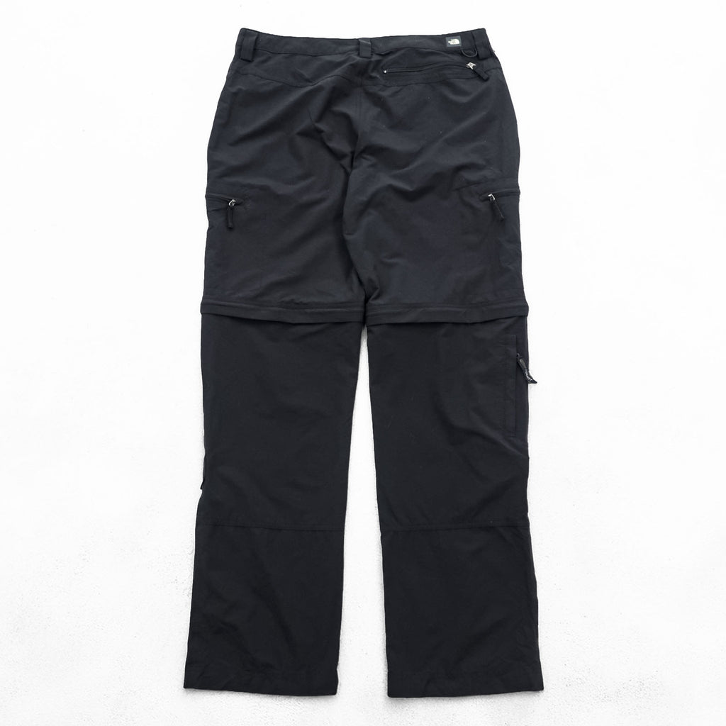 THE NORTH FACE アウトドア 2WAY コンバーチブル ロングパンツ ショートパンツ L ブラック Wanderhose Trekkinghose US規格 A6NH