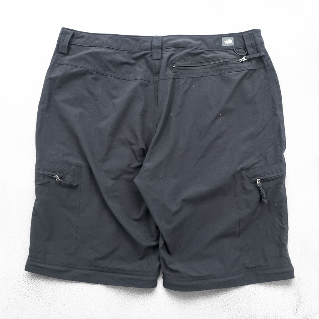THE NORTH FACE アウトドア 2WAY コンバーチブル ロングパンツ ショートパンツ L ブラック Wanderhose Trekkinghose US規格 A6NH
