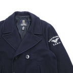 Polo Ralph Lauren 90s Pea Coat XL Navy Melton Wool POLO JEANS CO. RALPH LAUREN