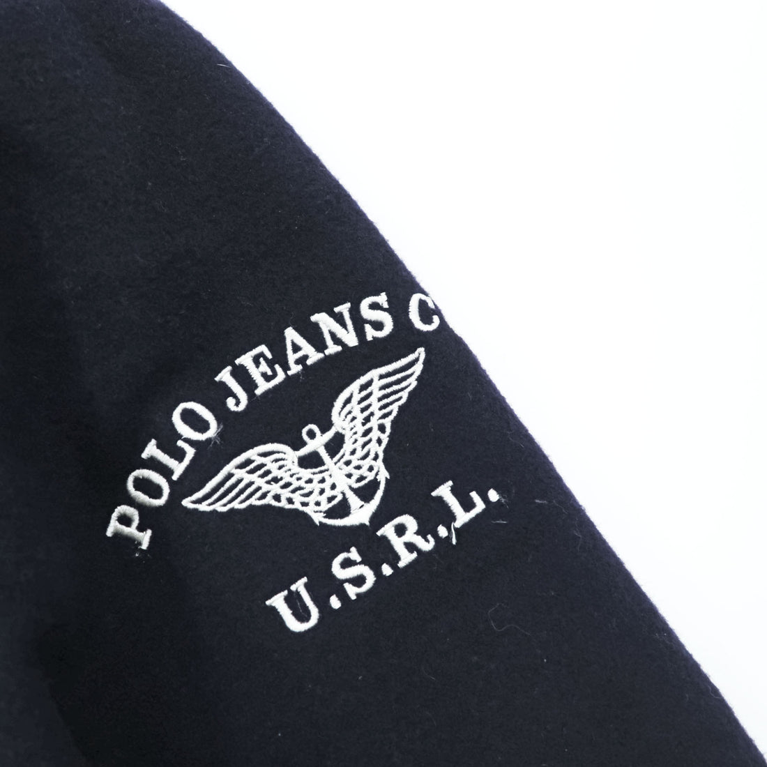Polo Ralph Lauren 90s Pea Coat XL Navy Melton Wool POLO JEANS CO. RALPH LAUREN