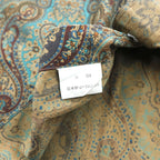 BURBERRY 90s Japan-Made Paisley Pattern Shirt, Size M, Brown/Green, with a single logo.