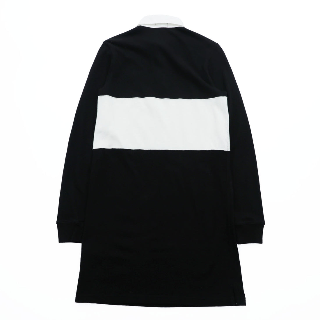 Polo Ralph Lauren ラガーシャツ ポロ ワンピース XS ブラック ホワイト ワッペン エンブレム