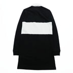 Polo Ralph Lauren ラガーシャツ ポロ ワンピース XS ブラック ホワイト ワッペン エンブレム