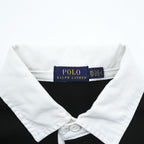 Polo Ralph Lauren ラガーシャツ ポロ ワンピース XS ブラック ホワイト ワッペン エンブレム