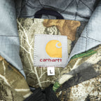carhartt リメイク 再構築 リアルツリーカモ アクティブジャケット パーカー L カーキ コットン