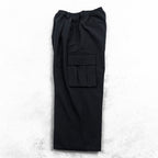 MAISON SPECIAL Wide 2Tuck Drawcord Cargo Pants Unisex Black S 11232461216