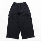 MAISON SPECIAL Wide 2Tuck Drawcord Cargo Pants Unisex Black S 11232461216