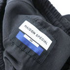 MAISON SPECIAL Wide 2Tuck Drawcord Cargo Pants Unisex Black S 11232461216