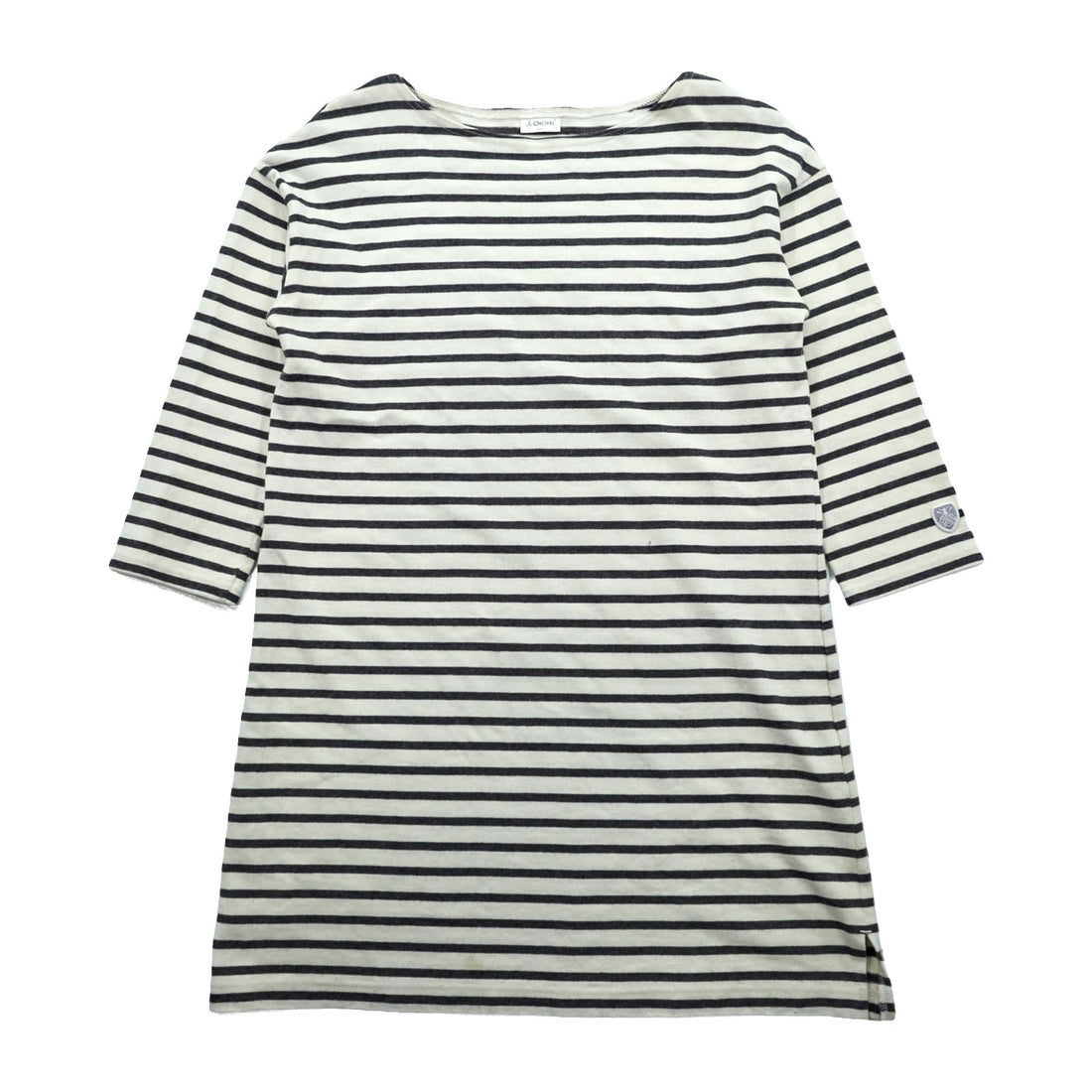 ORCIVAL 日本製 バスク ボーダー ワンピース FREE ボーダー 7分袖 チュニック ボートネック ORC-6673