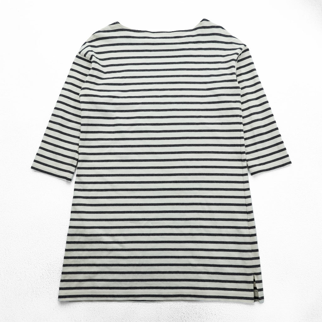 ORCIVAL 日本製 バスク ボーダー ワンピース FREE ボーダー 7分袖 チュニック ボートネック ORC-6673