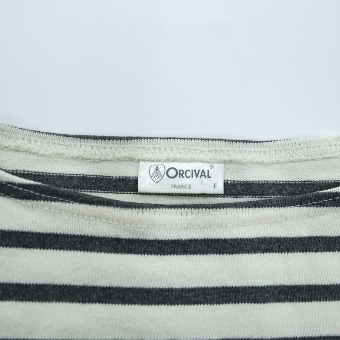 ORCIVAL 日本製 バスク ボーダー ワンピース FREE ボーダー 7分袖 チュニック ボートネック ORC-6673